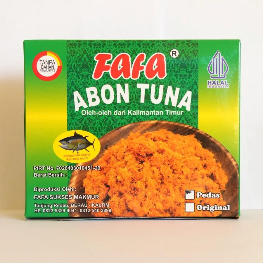 Fafa Abon Tuna box and pouches